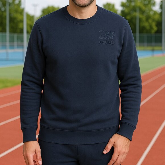 GAP Men's Logo Crewneck - Picture 1 of 3